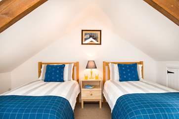 Bedroom 3 is at the top of the house - please mind your head on the sloping ceiling.