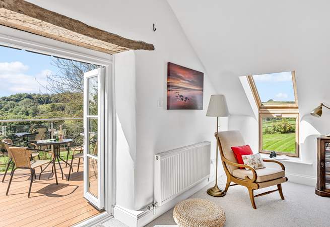 You are sure to spend many an hour enjoying the wonderful views from the balcony.