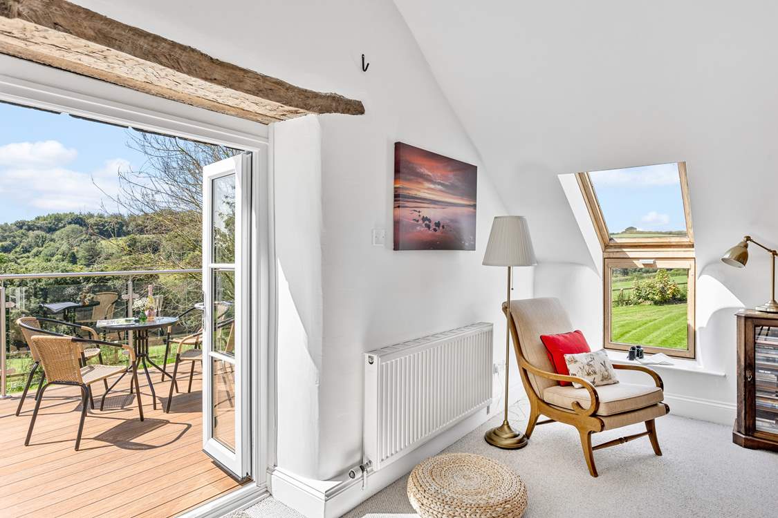 You are sure to spend many an hour enjoying the wonderful views from the balcony.