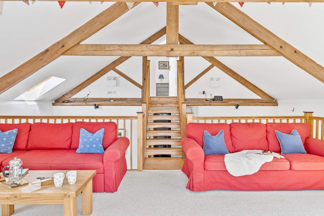 Please take care of children around the bannisters in the sitting-room. Bedroom 3 can be seen at the top of the stairs.