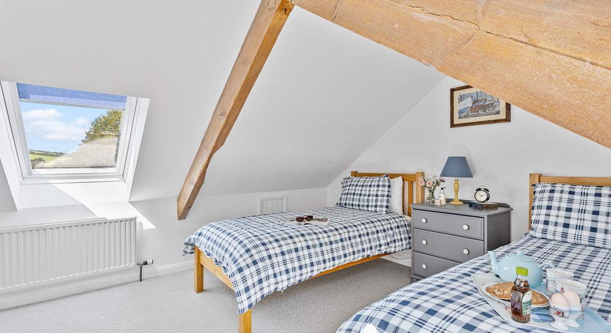 Bedroom 3 has lovely exposed beams but please mind your head.