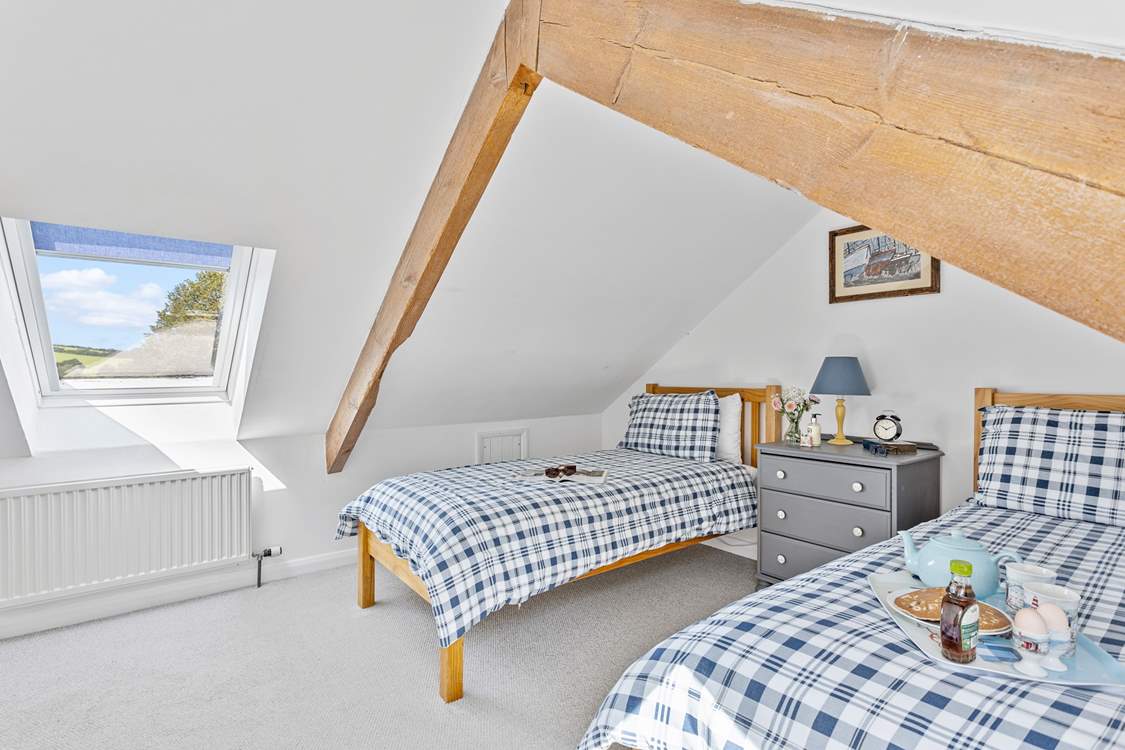 Bedroom 3 has lovely exposed beams but please mind your head.