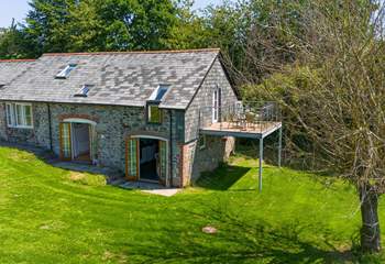 The owners' garden sits to the side of the cottage - which you are welcome to wander around, but you have your own private area to sit out.