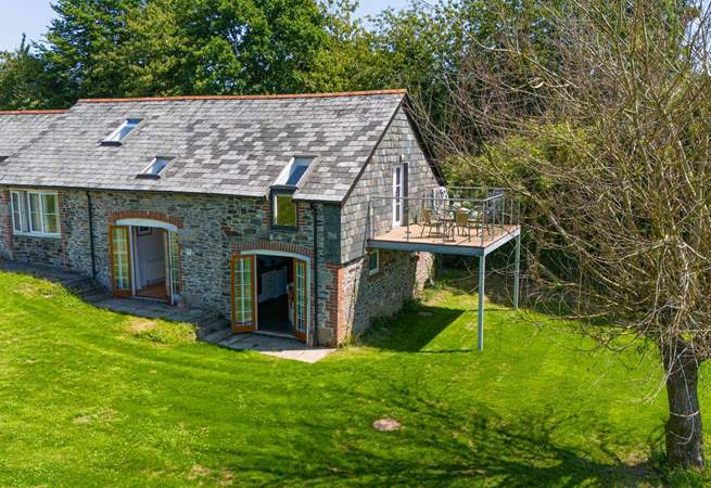 The owners' garden sits to the side of the cottage - which you are welcome to wander around, but you have your own private area to sit out.