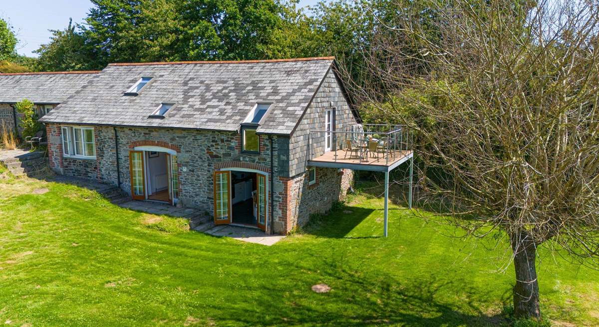 The owners' garden sits to the side of the cottage - which you are welcome to wander around, but you have your own private area to sit out.