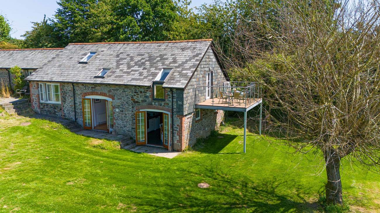 The owners' garden sits to the side of the cottage - which you are welcome to wander around, but you have your own private area to sit out.