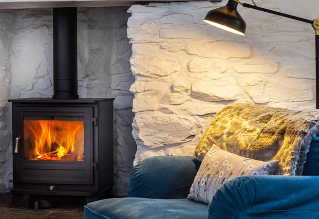 Snuggle up on the armchair after a tasty supper. 