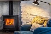 Snuggle up on the armchair after a tasty supper.