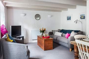 The light-filled open plan sitting/dining-room.
