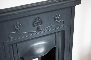 Period features complement the modern interiors.