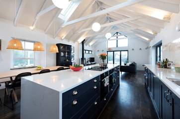 The large open plan living-room is the perfect place for all to gather.