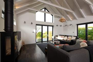 The large windows really let the light flood in and certainly make the most of the view.