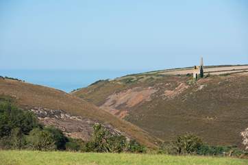 A stunning outlook towards Chapel Porth, taken from one of the roads leading to the hut.