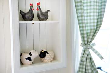 There are lovely touches throughout the hut.