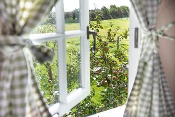 With pretty views from each window.