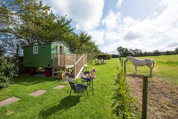 Dine al fresco in the sunshine.