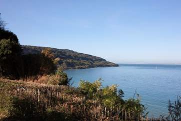 Just a short distance away you will find these wonderful views over Totland Bay.