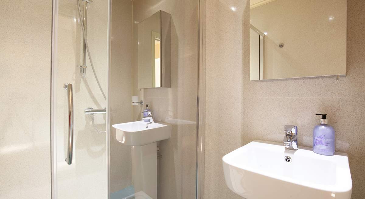 This shower-room is located on the lower ground floor.