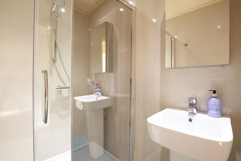 This shower-room is located on the lower ground floor.