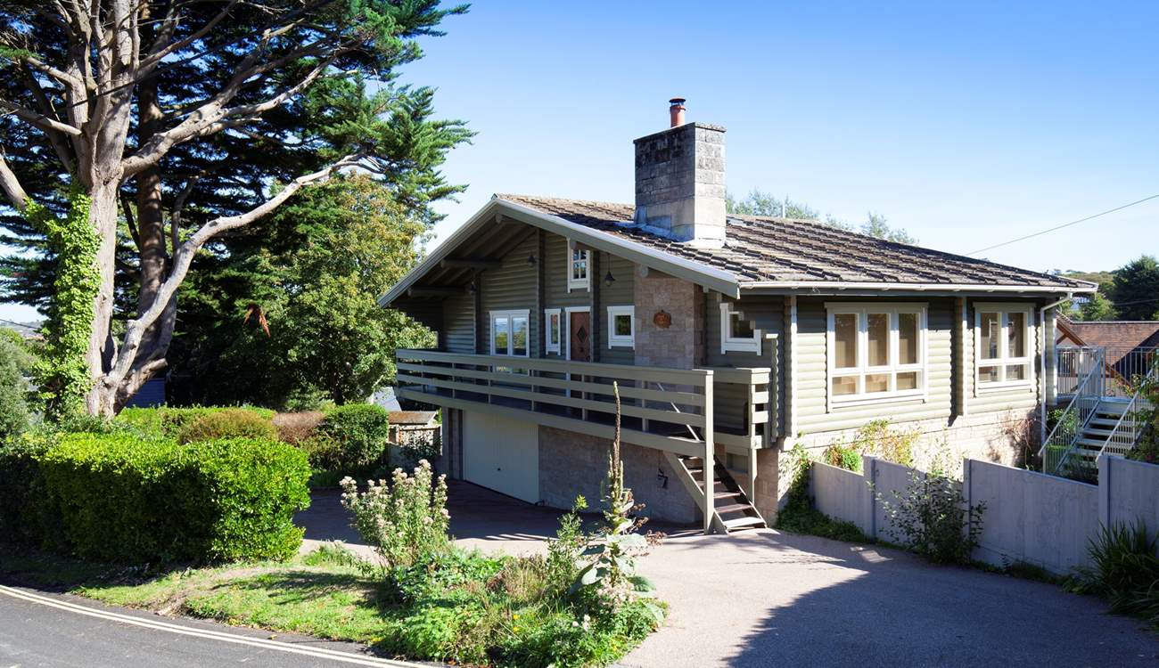 You will find ample parking, with space for three cars.