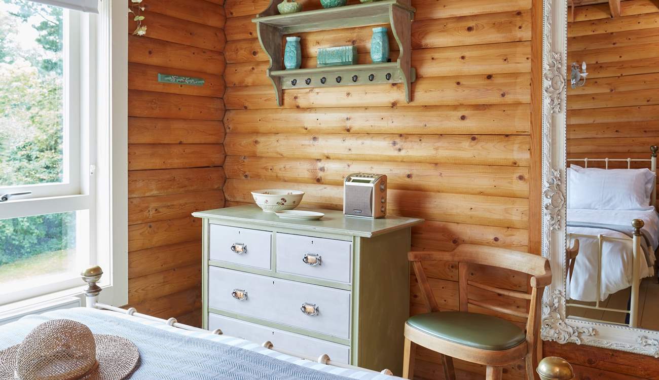 The comfortable double bedroom on the main floor.