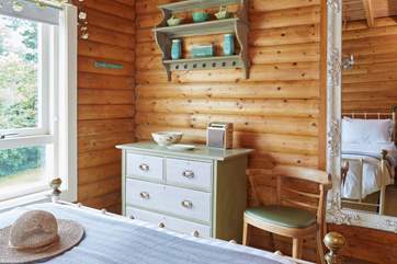 The comfortable double bedroom on the main floor.