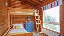 The bunk bed room is a delight for the kids.