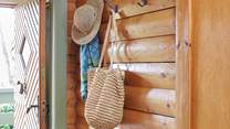 Inside the front door a place to hang your hat.