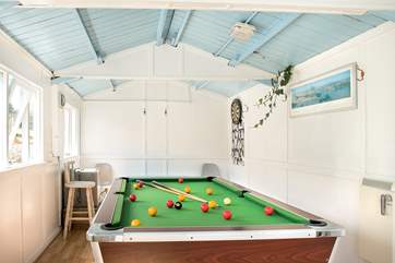 There's even a games-room for those with a competitive edge.
