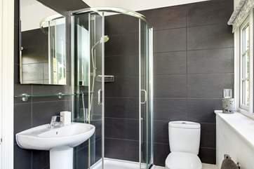 The stylish en suite shower-room in Bedroom 1.