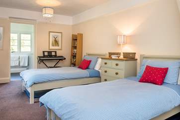 There are twin beds in bedroom 3.