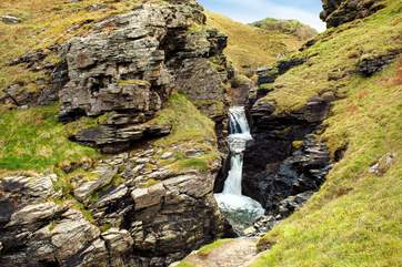 Take the footpath along Rocky Valley.....