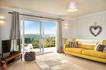 The large windows in the sitting-room make the most of those gorgeous views.