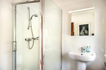 The en suite shower-room in bedroom 1.