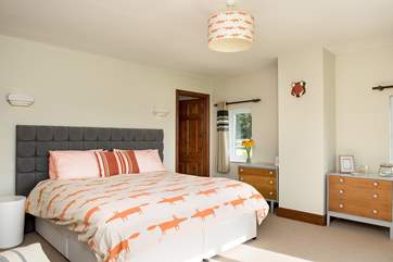 Bedroom 1 has a super comfy super-king size bed.