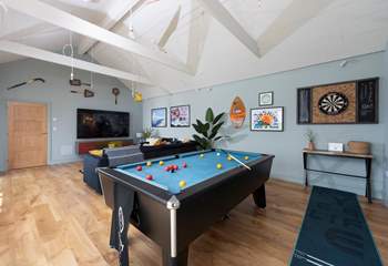 The games-room will delight old and young alike.