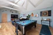 The games-room will delight old and young alike.