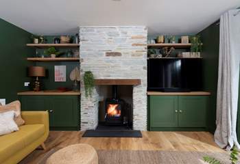 The wood-burner will be a welcome sight on chillier evenings.