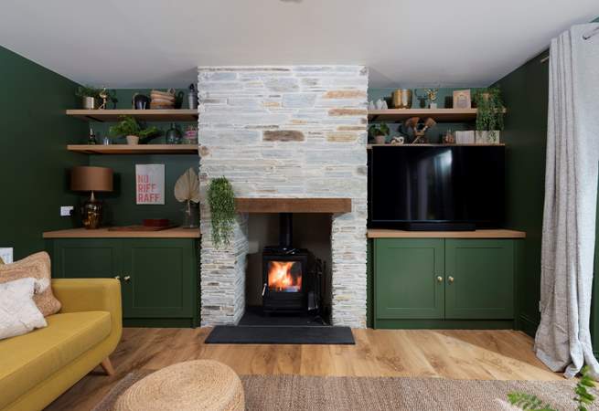 The wood-burner will be a welcome sight on chillier evenings.