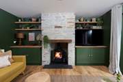 The wood-burner will be a welcome sight on chillier evenings.