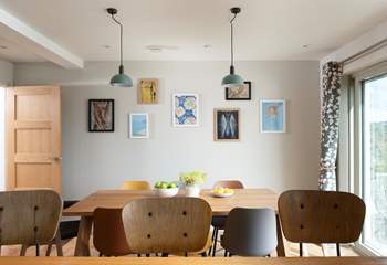 With the dining-area so close it makes it easy to serve up meals, or even have them outside on the terrace.