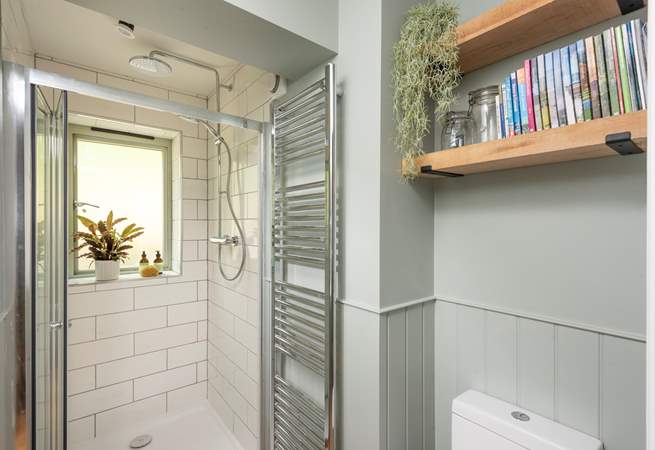 The downstairs shower-room.