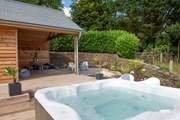 Soak away in the bubbly hot tub and enjoy the peace of the countryside.