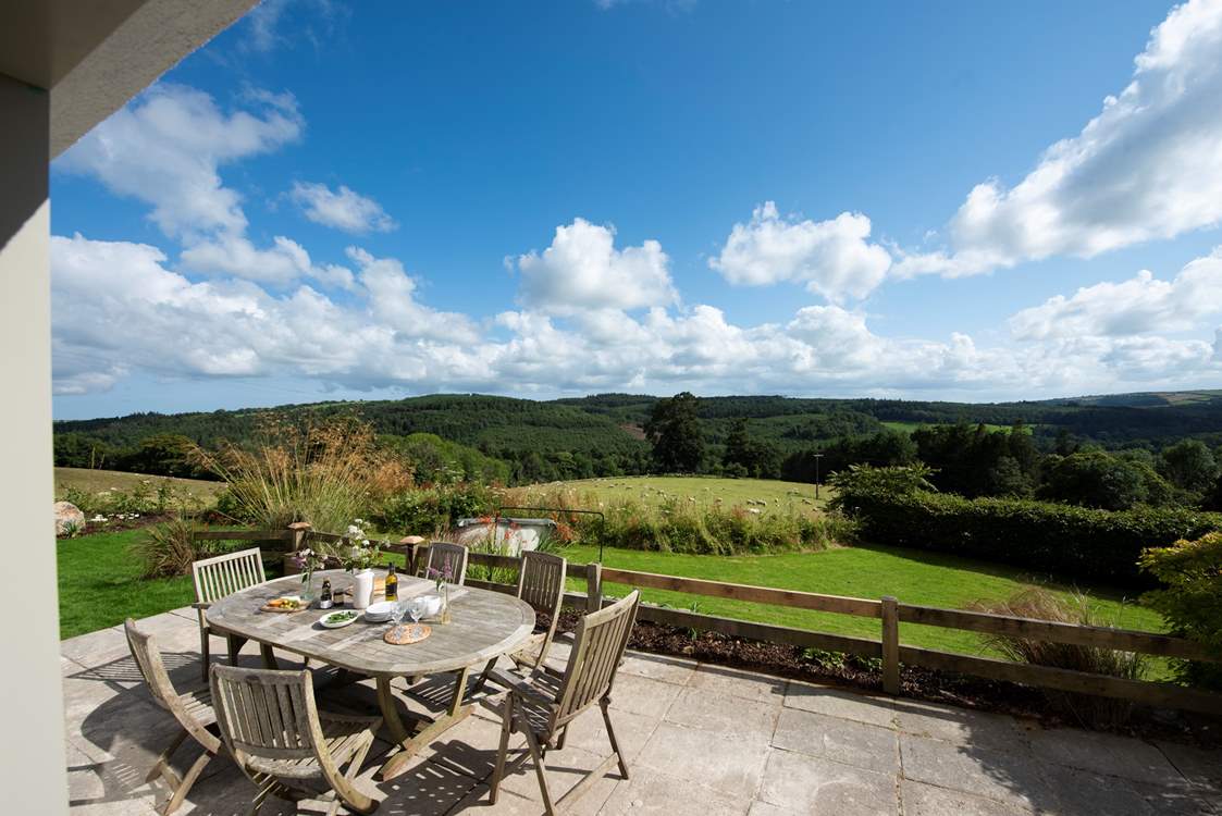Enjoy meals on the terrace in such a wonderful setting.