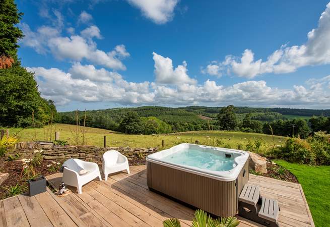 There is also a hot tub - what a treat.