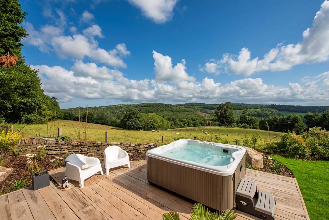 There is also a hot tub - what a treat.