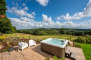 There is also a hot tub - what a treat.