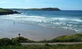 There are glorious beaches to discover on both the north and south coasts - Polzeath is a favourite of families and surfers alike. - Thumbnail Image