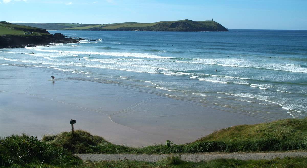 There are glorious beaches to discover on both the north and south coasts - Polzeath is a favourite of families and surfers alike.