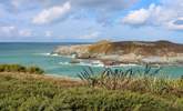 Porth Island which sits on the other side of Porth Beach is an Iron Age Cliff Fort with ramparts still clearly visible. - Thumbnail Image